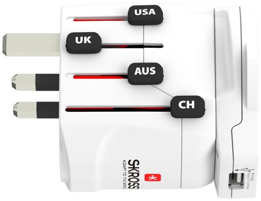 SKross PRO universal reiseadapter med USB 3310026 SKross PRO universal reiseadapter med USB 3310026