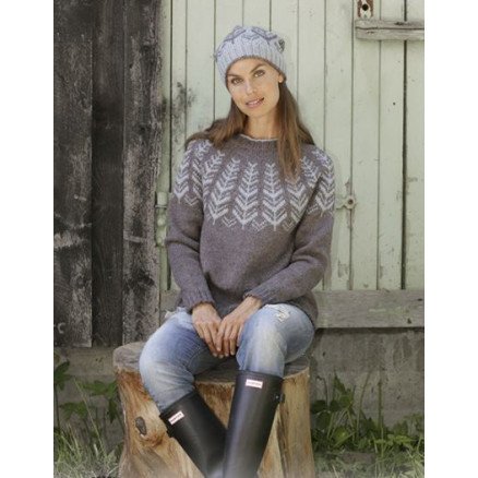 Â Inner Circle by DROPS Design Bluse Strikkeoppskrift str S XXXL