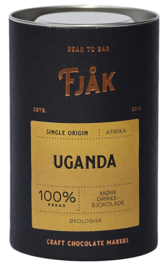 Fjåk Sjokolade - Single Origin 100% Uganda Drinking Chocolate
