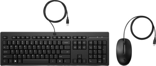 HP 225 Kablet Tastatur- Og Mussett USB Svart AX2Y7AA#ABF