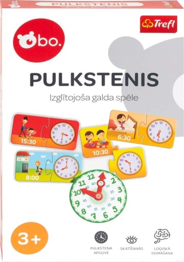 Bo. Bo. Pedagogisk brettspill Clock (på latvisk) 1948LV