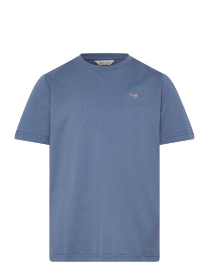 Gant Kids Shield Ss T Shirt Blue 176