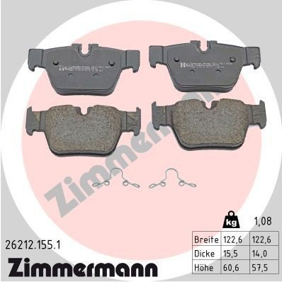 Bremseklosser ZIMMERMANN 26212.155.1
