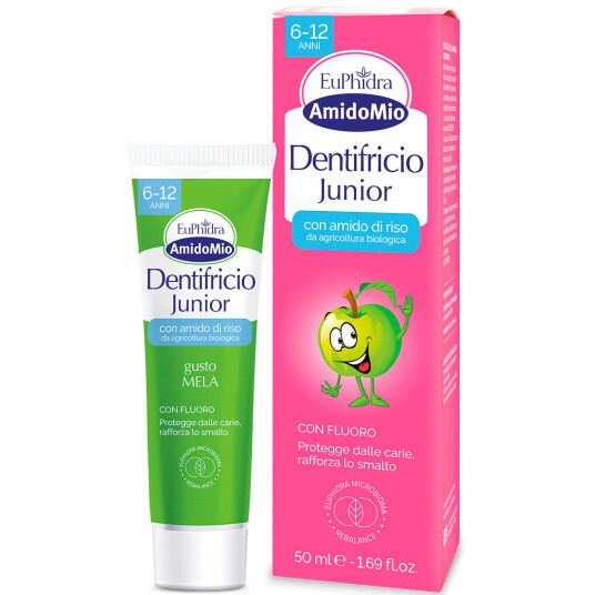 Xylitol Barnetannkrem EUPHIDRA Junior Apple 6-12 år 50 ml Xylitol Barnetannkrem EUPHIDRA Junior Apple 6-12 år 50 ml
