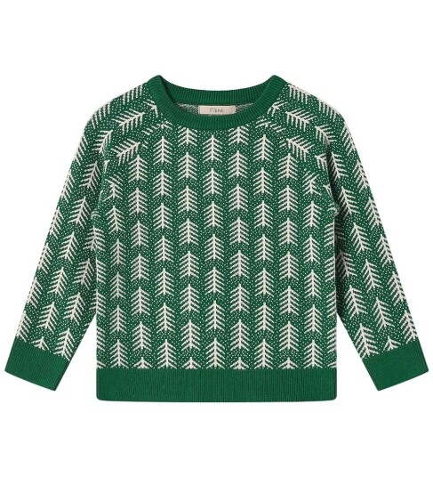 Fliink Hunter Green Benna Tree Pullover 3 år/98