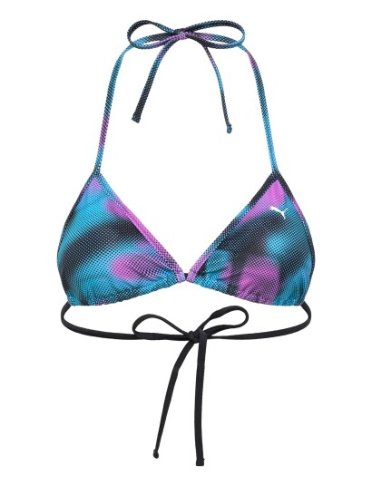 Puma Swim Puma Swim Women Printed Triangle Top 1P Blue XL Puma Swim Puma Swim Women Printed Triangle Top 1P Blue XL