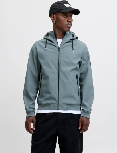 Jack & Jones Jjebasic Softshell Hood Noos Blue XL Jack & Jones Jjebasic Softshell Hood Noos Blue XL