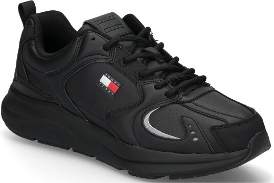 Tommy Hilfiger Tommy Jeans Lth Runner TRIPLE BLACK 44