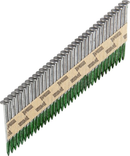 ESSVE 777900 Maskinspiker 34°, rettbåndet, glatt, varmforsinket 2,8 x 50 mm, 2200-pakning, Innfesting