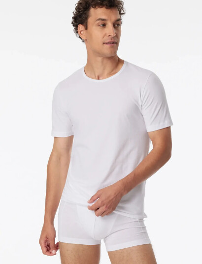 Schiesser Shirt 1/2 - White - XL