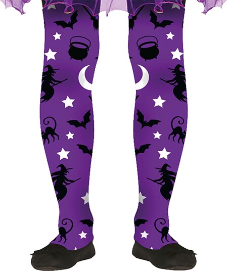 Fiestas Guirca Tights for Barn Heks Lilla 7-12 år 17174