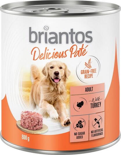Briantos Delicious Paté Våtfôr Kalkun 24x800g