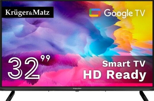 Krüger&Matz KM0232-SA 32" HD Ready LED Google TV med DVB-T2/S2 Krüger&Matz KM0232-SA 32" HD Ready LED Google TV med DVB-T2/S2