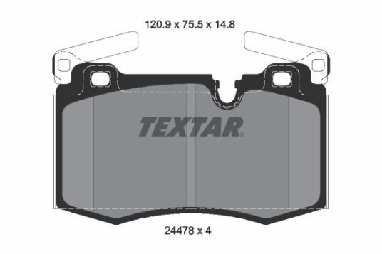 Bremseklosser TEXTAR 2447801