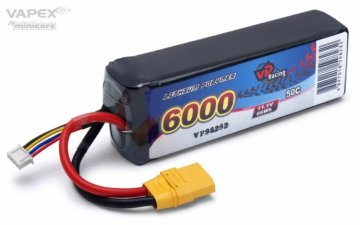 Vapex Li-Po Battery 3S 11,1V 6000mAh 50C XT90-Connector Vapex Li-Po Battery 3S 11,1V 6000mAh 50C XT90-Connector