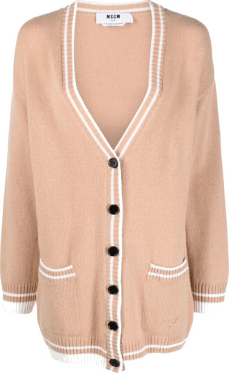 Msgm Dame Strikkevarer Beige M, Msgm Dame Strikkevarer Beige M,