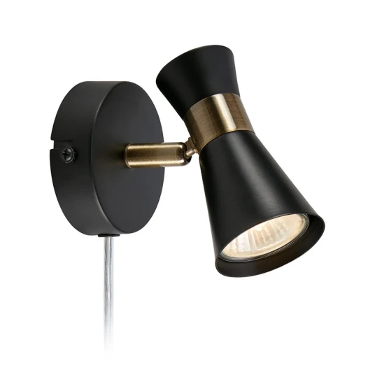 Markslöjd Folie Vegglampe Svart/Antikk Messing Markslöjd Folie Vegglampe Svart/Antikk Messing