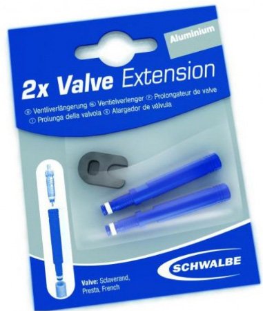 Schwalbe Ventilforlenger 65 mm 2 stk.
