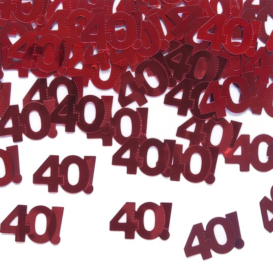 Partydeco Konfetti Rød 40 KONS35-40