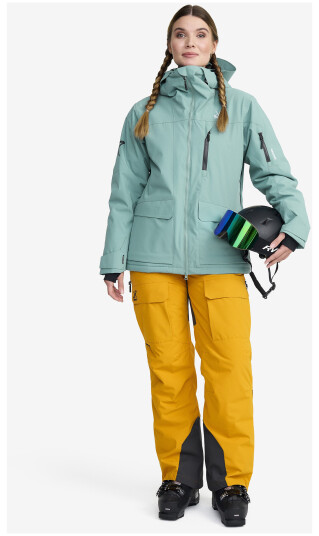 Halo 2L Insulated Ski Jacket Dame Arctic Storrelse:XL Skalljakke Turjakke & Vindjakke
