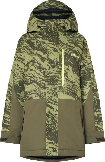 Oakley Women's Tnp Tbt Insulated Jacket Duality Swirl Dbl Green M