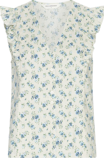 MSCH Copenhagen Solfried Short Sleeve Top Flerfarget M