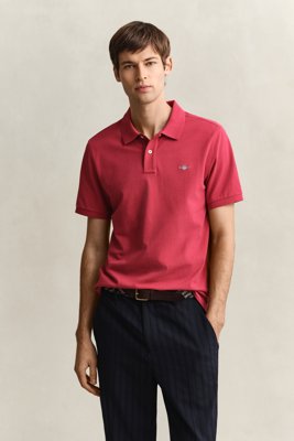 GANT Reg Shield Ss Pique Polo Red XL GANT Reg Shield Ss Pique Polo Red XL