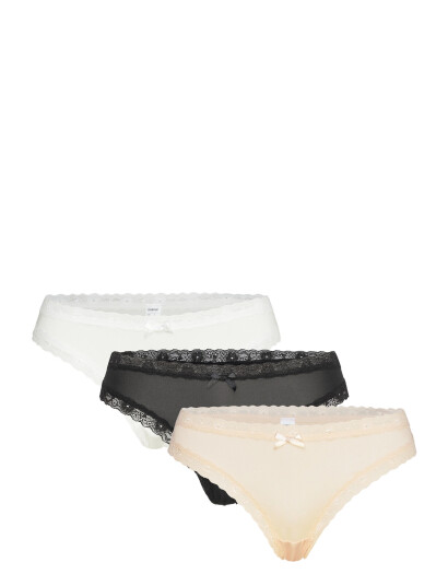 Dorina Essential Microfibre Thong Black XS