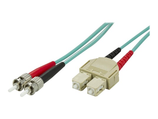 Deltaco OM3 Fiberkabel 5 m SC til ST Flermodus Turkis Deltaco OM3 Fiberkabel 5 m SC til ST Flermodus Turkis