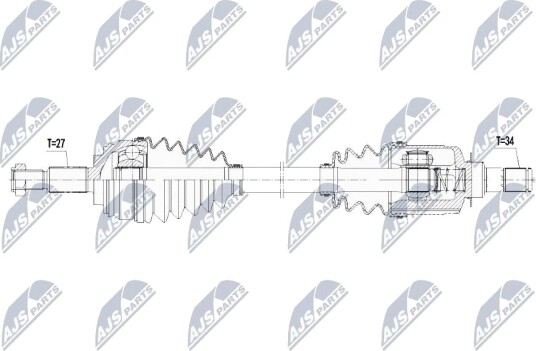 Nty Drivaksel NTY NPW RE 081 Nty Drivaksel NTY NPW RE 081