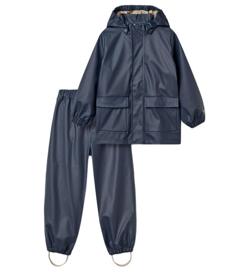 Wheat Rainwear Ola Set Navy 122