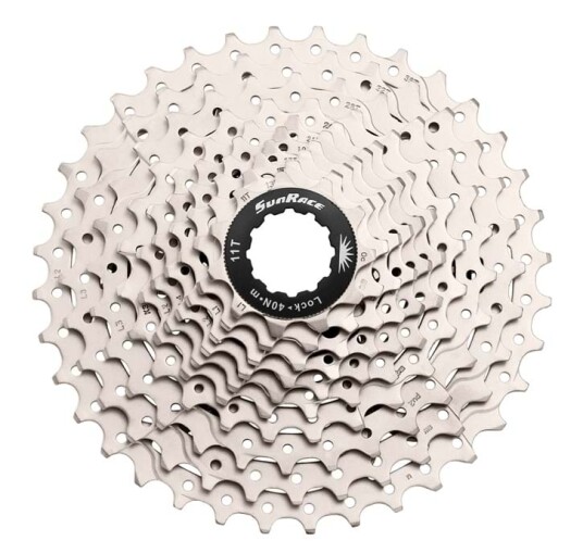 Sunrace Csms1, 10-Delt 11-36t Kassett, Sølv