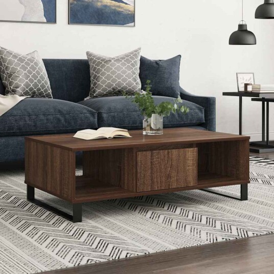 Salongbord sonoma eik 104x60x35 cm konstruert tre 8720845439071