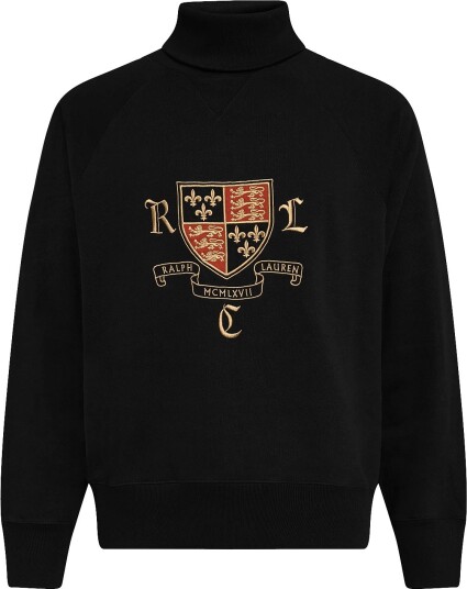 Polo Ralph Lauren Vintage Fit Turtleneck Sweatshirt POLO BLACK L Polo Ralph Lauren Vintage Fit Turtleneck Sweatshirt POLO BLACK L
