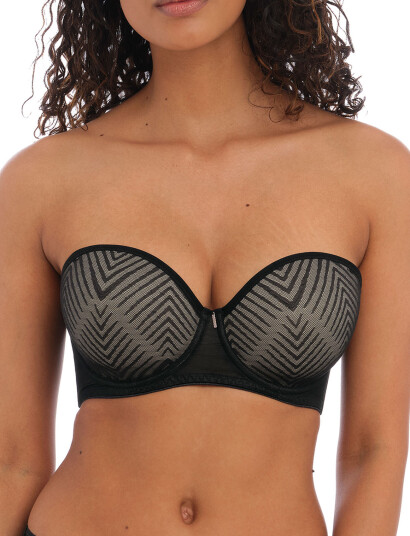 Freya Tailored Uw Moulded Strapless Bra   Black   D x 85