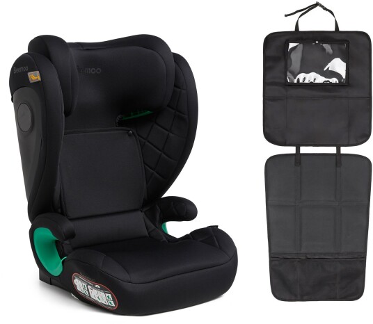 Beemoo Range i-Size Beltestol Inkl. 3-in-1 Setebeskyttelse Black Stone