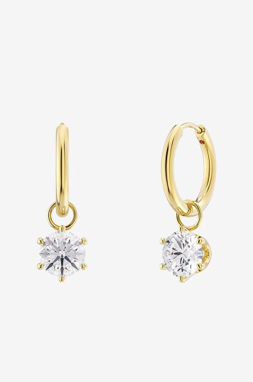 Edblad   Øreringer Crown Hoops Gold   Gull