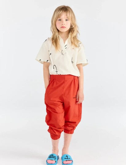THE ANIMALS OBSERVATORY Cuckoo Kid Shirt White Tree   Cream   116