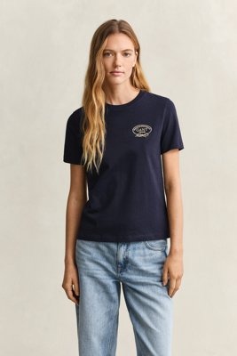 GANT Rope Graphic Ss T Shirt Navy XXL