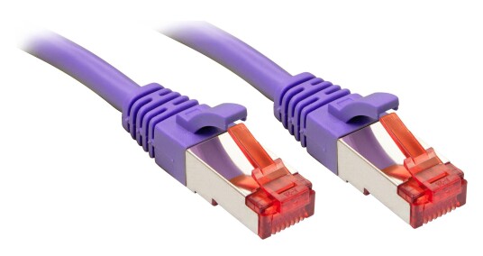 LINDY S/FTP PatchCord Cat6. CU. Purple. 0.3m Factory Sealed