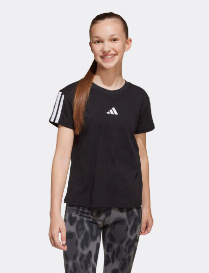 adidas Sportswear Jg 3S Tee 160 Black 140 adidas Sportswear Jg 3S Tee 160 Black 140