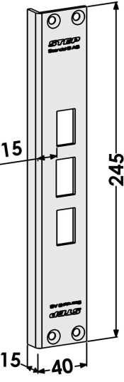 Step St6538 Sluttstykke Vinklet