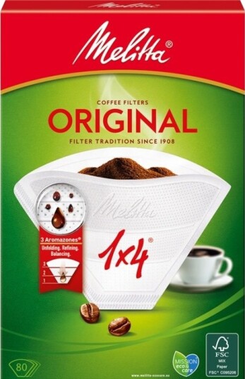 Melitta Kaffefilter 1x4 80pack (Obs 18 Melitta Kaffefilter 1x4 80pack (Obs 18