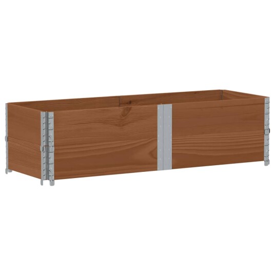 Plantekasse brun 150x50 cm heltre furu