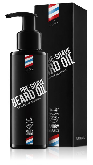 Angry Beards Jack Saloon Pre Shave Oil Barberolje 100ml