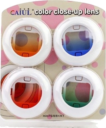 Caiul Filtersett 4-I-1 Til Fujifilm Instax Mini 7S / 8 / 9 Caiul Filtersett 4-I-1 Til Fujifilm Instax Mini 7S / 8 / 9