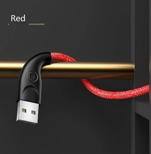 Usb-Kabel Usams Usb-A Til Microusb – 3 M – Rød (6958444983639)