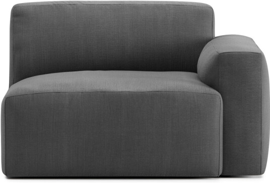 No Ga - Brick Right Module Shadow Dark Grey 04 Sofaer Grå Ned/metall/tre/tekstilmateriale