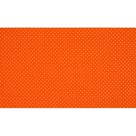 Diverse Minimals Bomullspoplinstoff Print 433 Small Dot Oransje 145cm 50cm