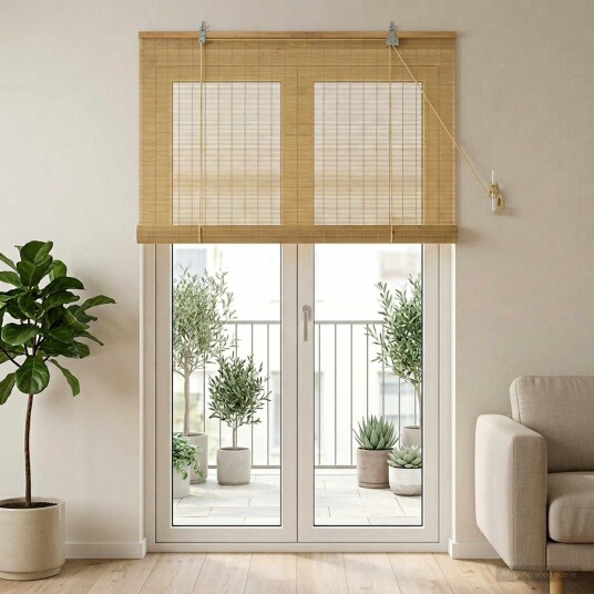 vidaXL Rullegardin Naturlig 120 x 220 cm Bambus